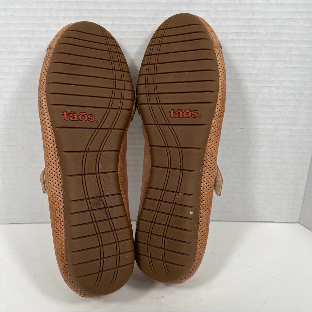 Taos Scamp Women’s Shoes 6 Brown Leather Mary Jane Comfort Flats Arch Support - Picture 8 of 14